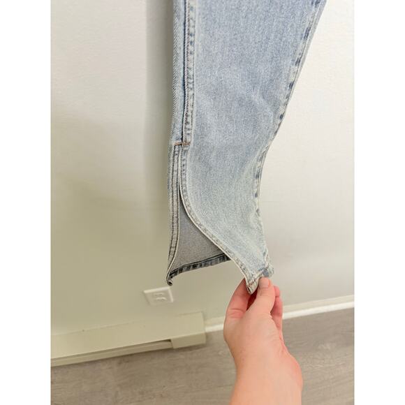Something Navy Nina Split Hem Skinny Jeans Size 4 Casual Denim Retro Light Wash - Picture 6 of 10